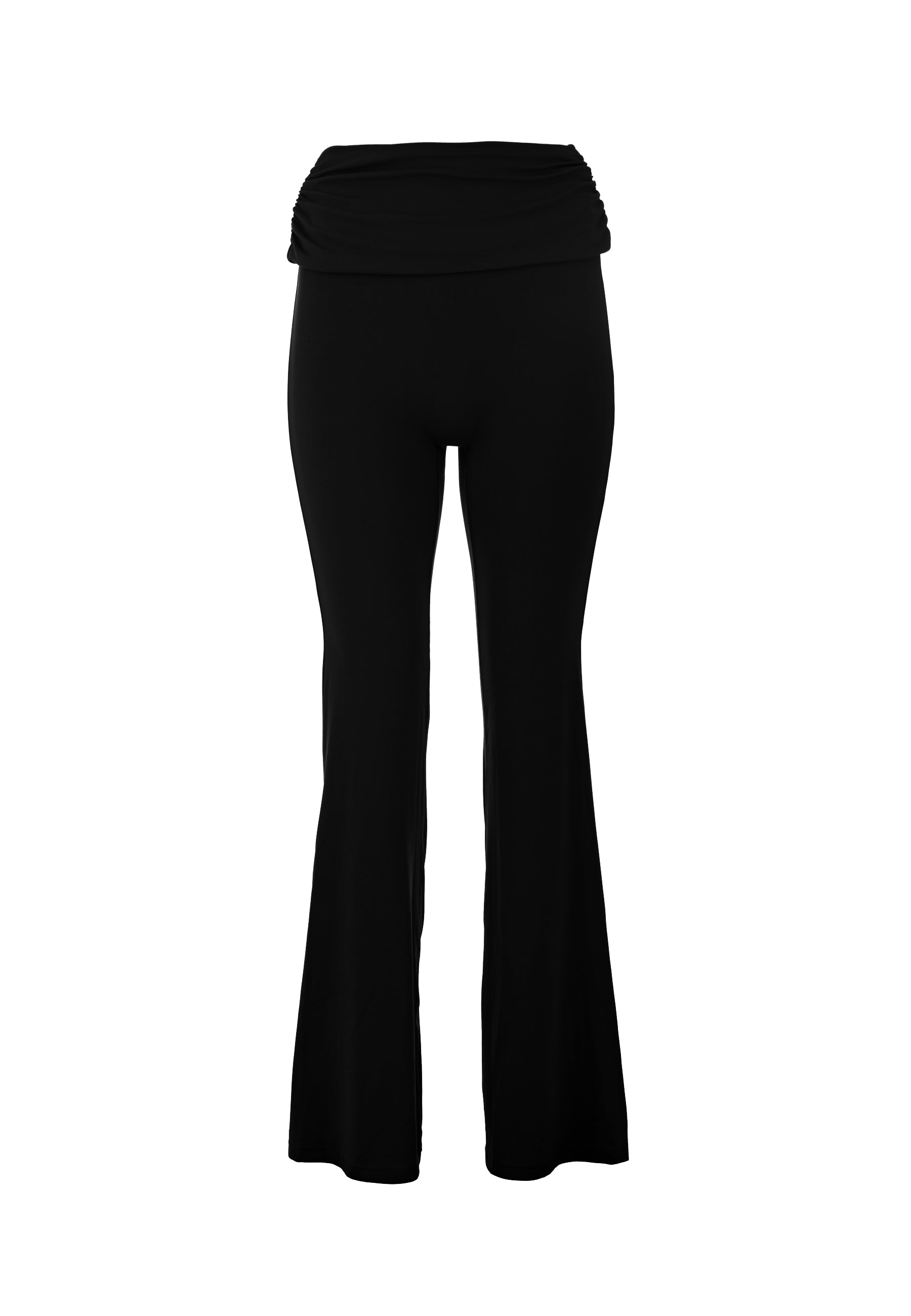 Legging Évasé Taille Haute à Revers pour Femme | MEREBA
