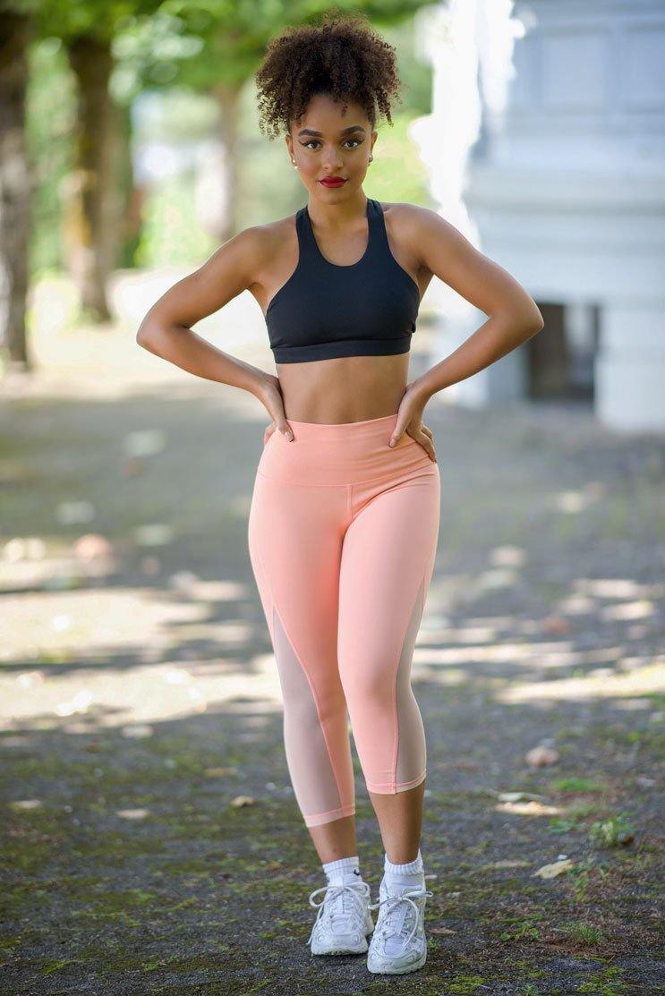 MESH CAPRI Leggings - YantraConnection