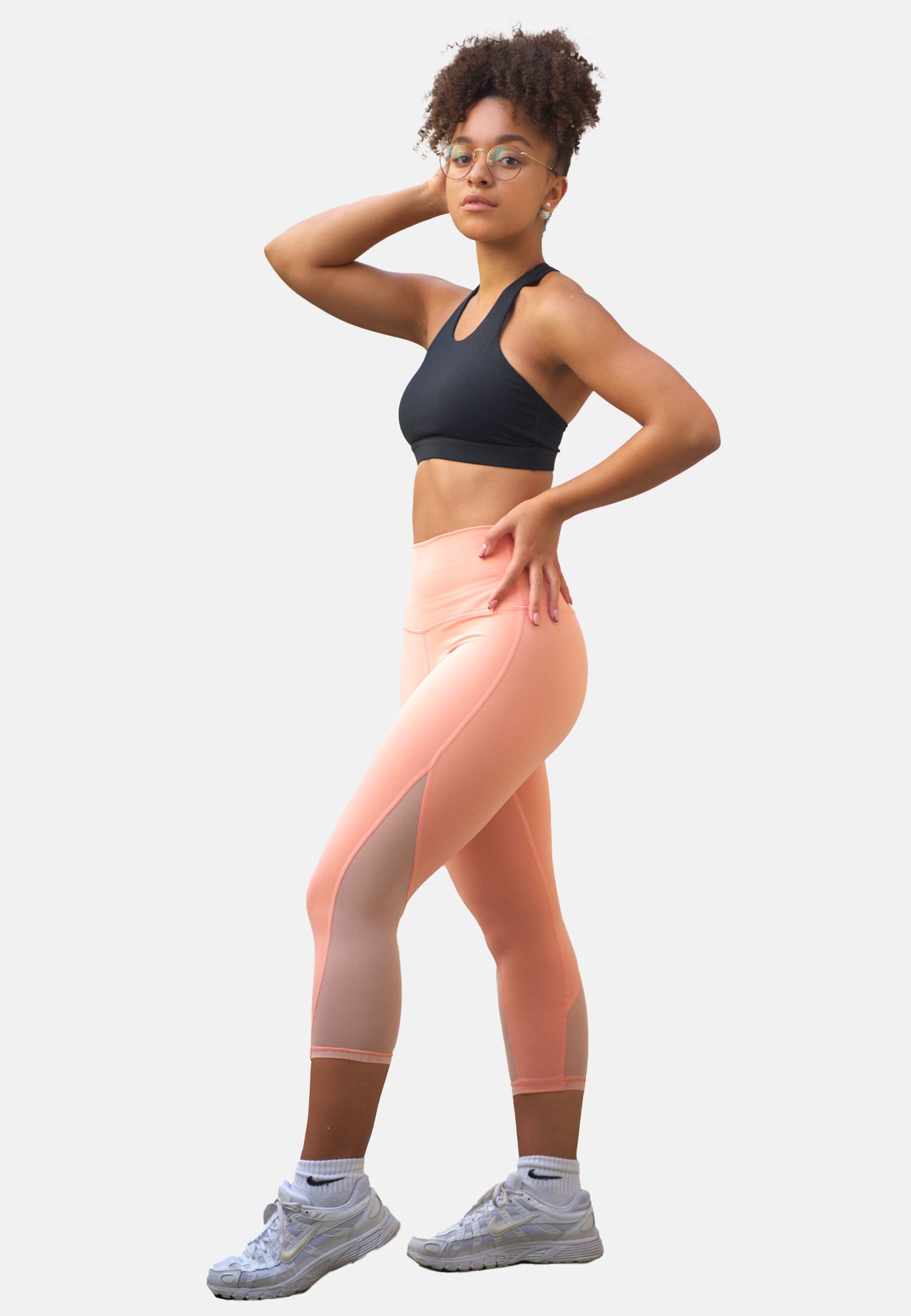 MESH CAPRI Leggings - YantraConnection