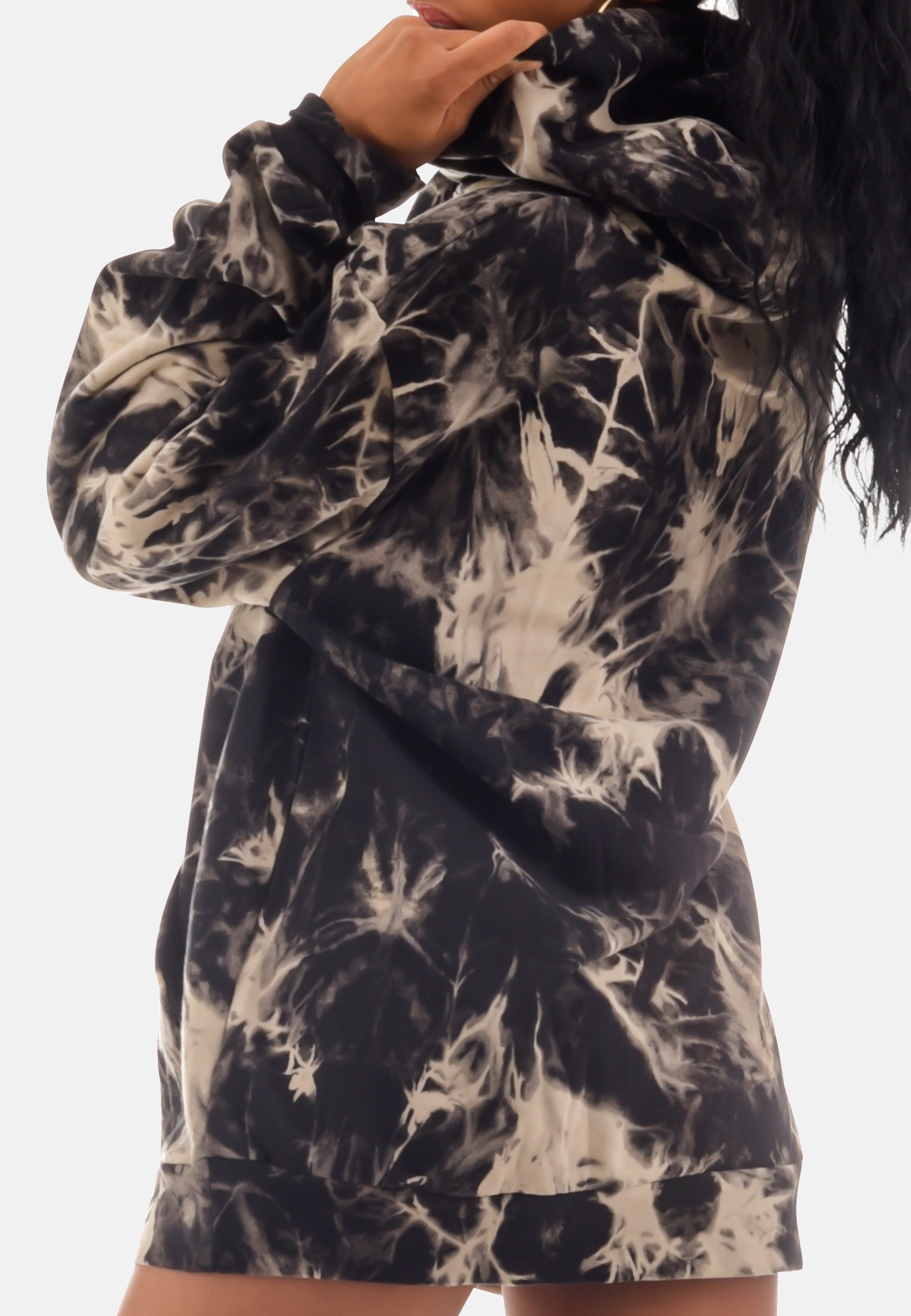 GENDERLESS BLACK SMOKE Hoodie - YantraConnection