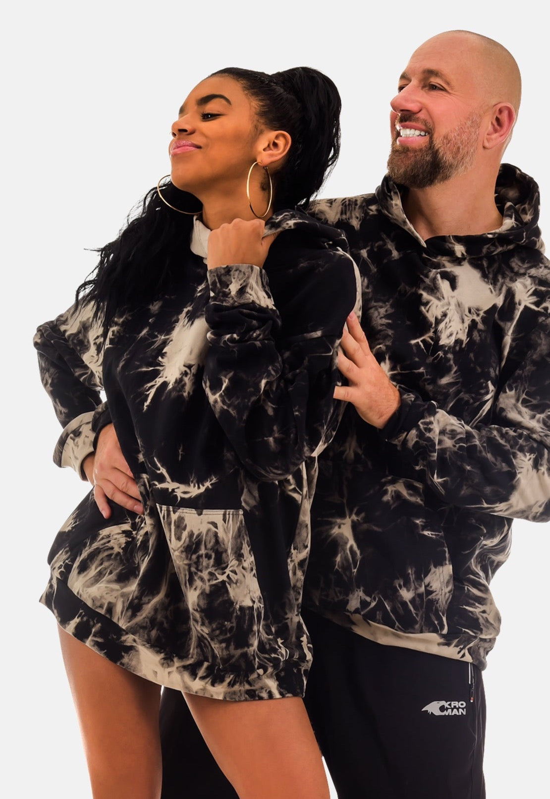GENDERLESS BLACK SMOKE Hoodie