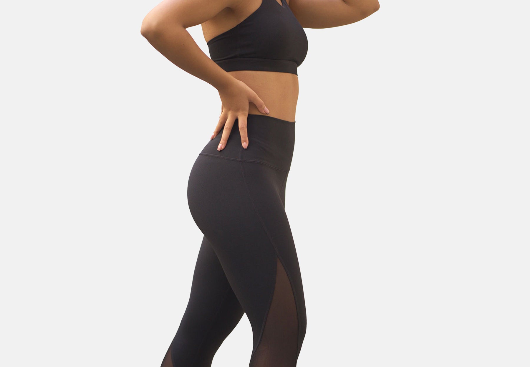 MESH CAPRI Leggings - YantraConnection