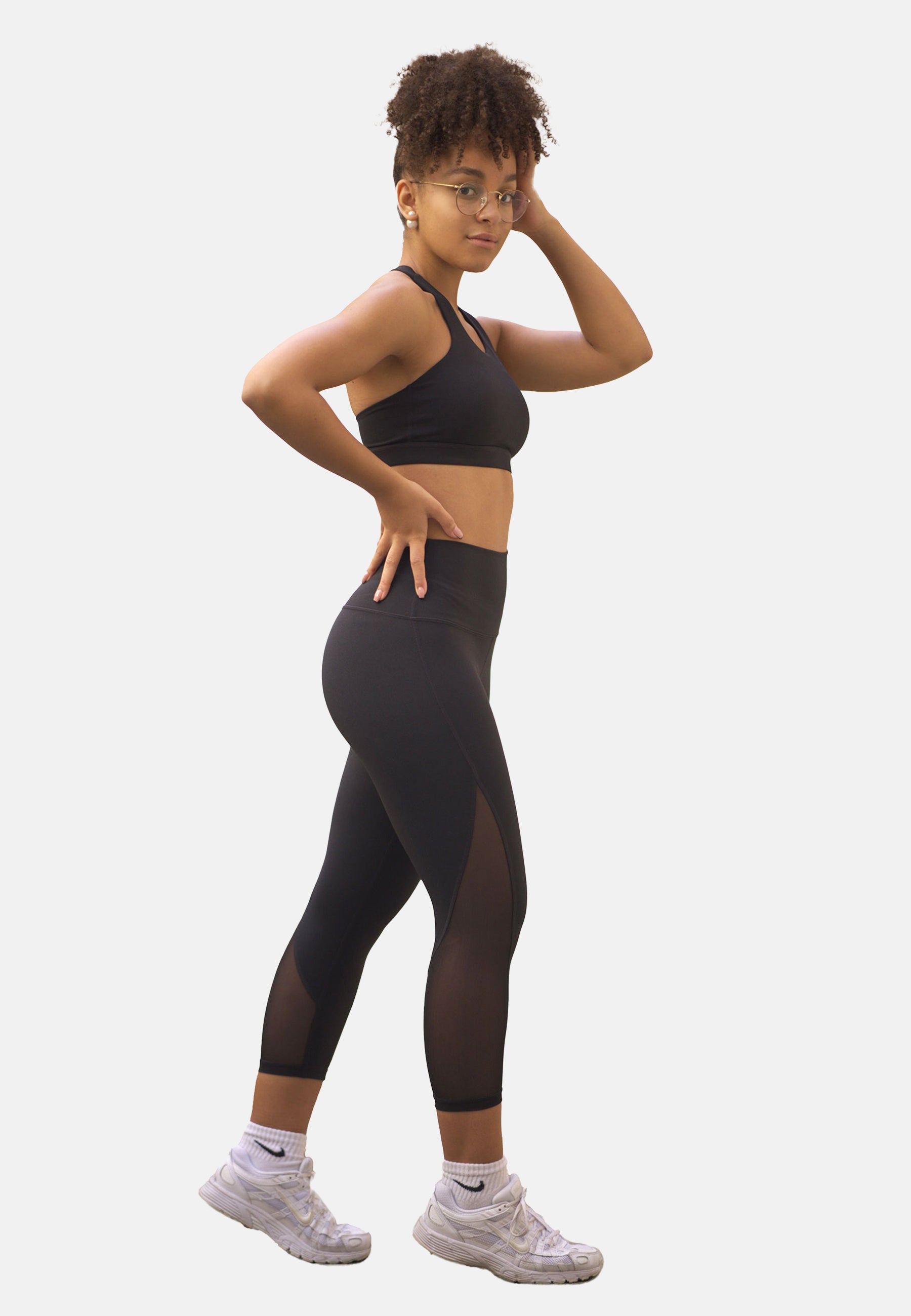 MESH CAPRI Leggings - YantraConnection