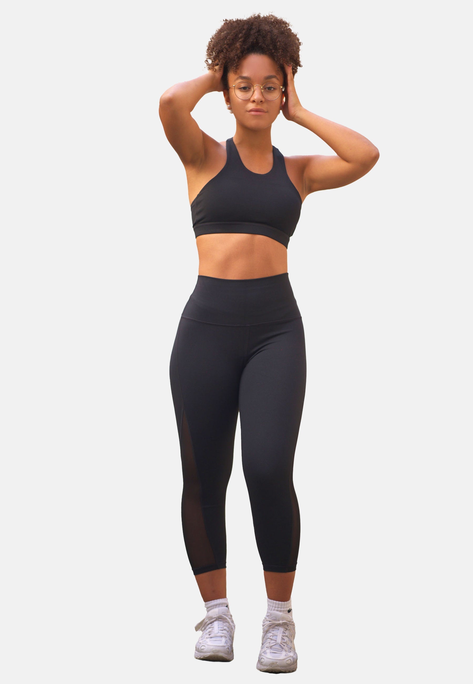 MESH CAPRI Leggings - YantraConnection